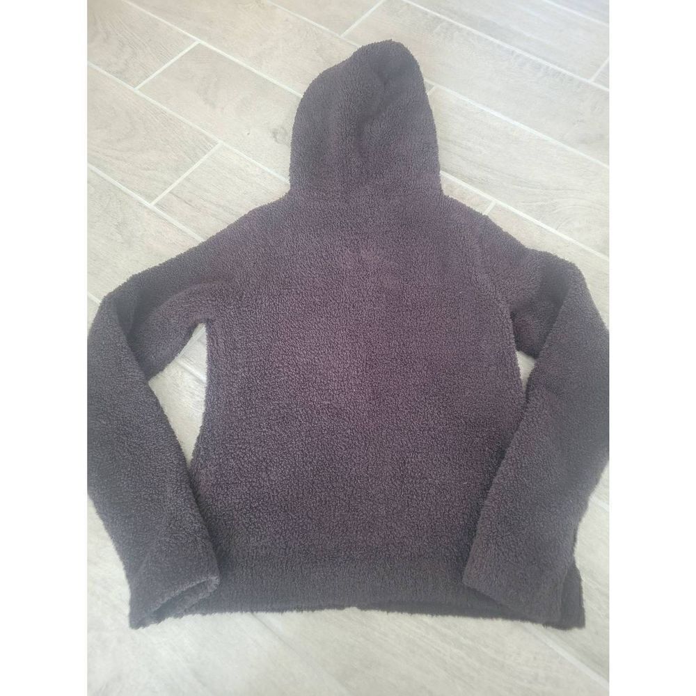Barefoot Dreams Cozychic Zip Up Hooded Sweater Size Small Chocolate Brown - Picture 5 of 7